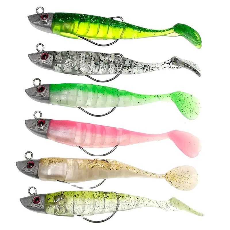 Jigging Soft Bait 10cm15g 13cm 26g Jig Fish T Tail Saltwater Fishing Baits Sea Fishing Silicone Lures Minnow Pike Swimbait Z250717