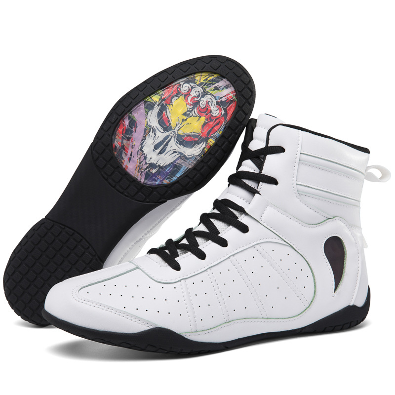 Boxing shoes Sanda shoes Fighting indoor squat training shoes Wrestling shoes breathable wear-resistant large size 47