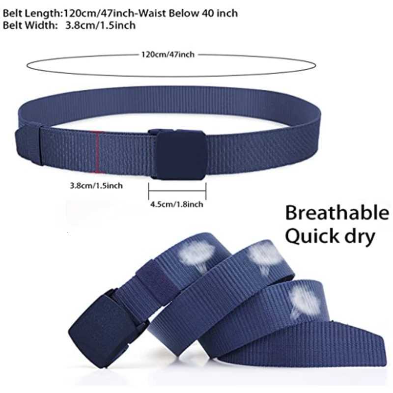8 Colors Men Female Belts Military Nylon Adjustable Belt Outdoor Travel Tactical Waist Belt with Plastic Buckle for Pants 120cm W250717