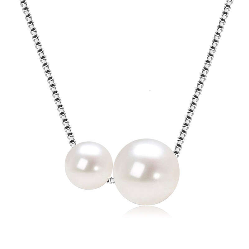 Lulutong Natural Freshwater Pearl Pendant For Women, Niche INS Style, Pure Sier Simple Collarbone Necklace 17B