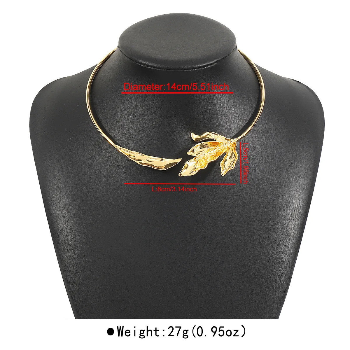 Gold Plated Flower Necklace Jewelry Choker Necklaces Vintage Plant Leaves Collar Bijoux Femmes Mum Girlfriend Gift 250716