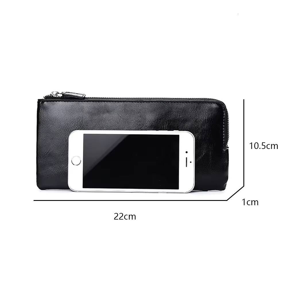 Men Wallets Classic Long Style Card Holder Male Purse Quality Zipper Large Capacity Big for cellphone Brand Luxury Wallet For Me ddmynov