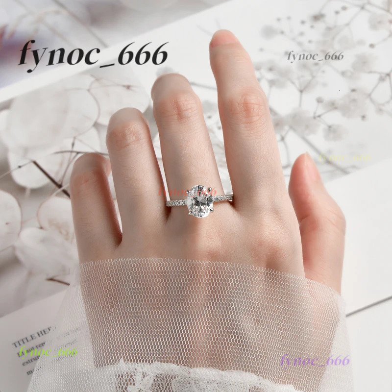 Classic Engagement Wedding Ring for Women S925 Silver Oval Cut 10x8mm 5A Cubic Morganite Finger Ring Big Lab Diamond Band