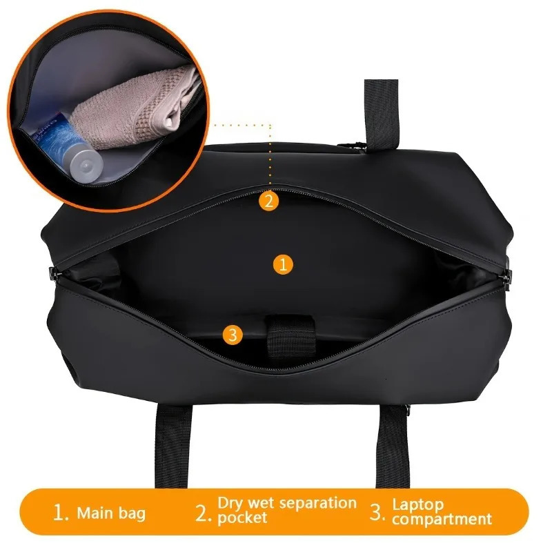 Large Capacity Travel BagPortable Overnight Duffel Bag Unisex Sport Fitness BagPerfect For Sports And Outdoor Adventures 250714