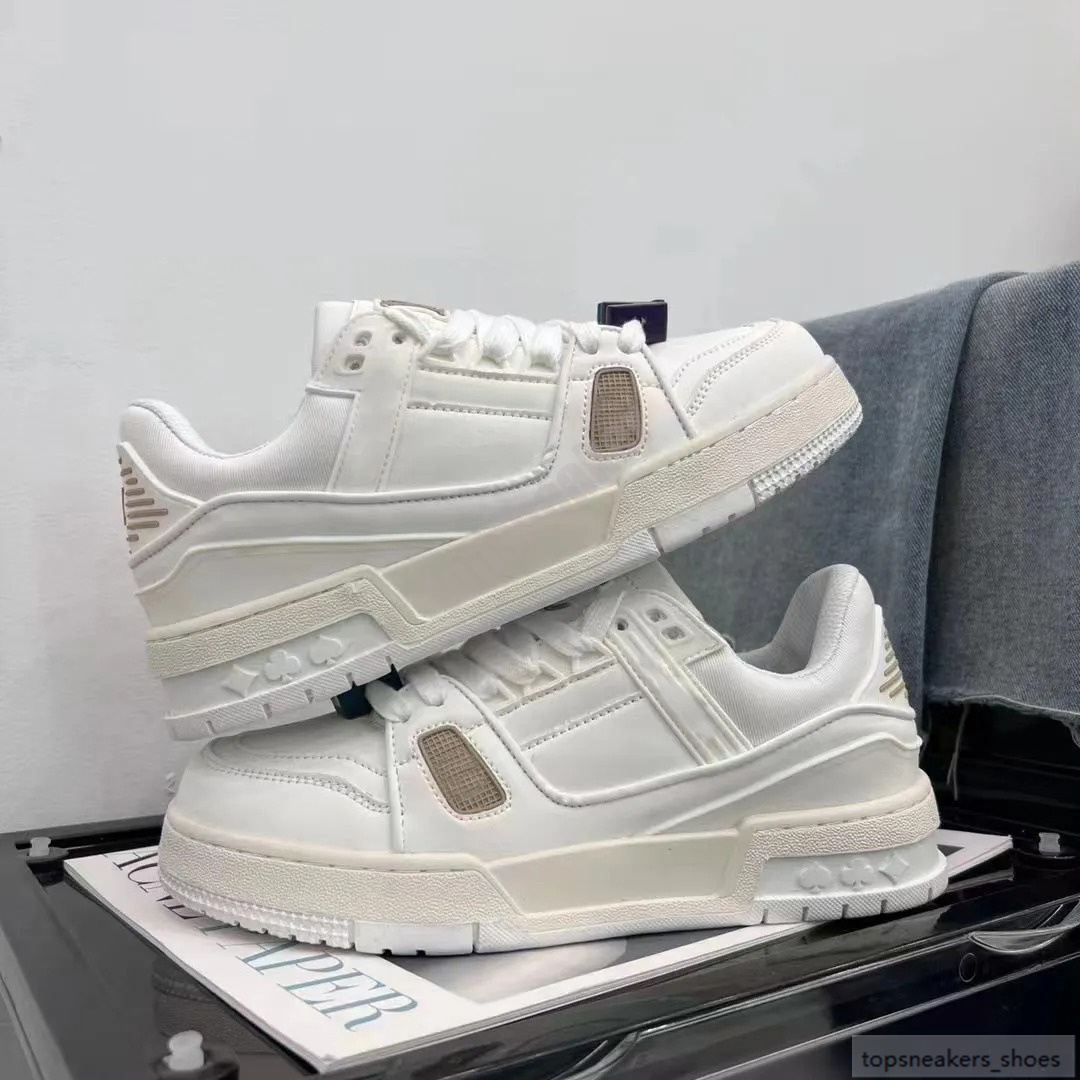 hot Luxury trainer sneakers shoes printing fashion brand Designer mens shoes Genuine leather sneaker eur 36-45