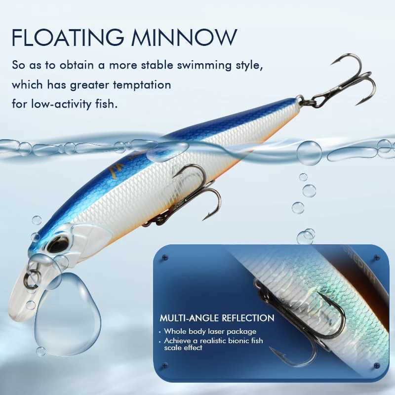 MEREDITH JERK MINNOW 100F 14g Floating Wobbler Fishing Lure 24Color Minnow Lure Hard Bait Quality Professional Depth0.8-1.0m Z250717