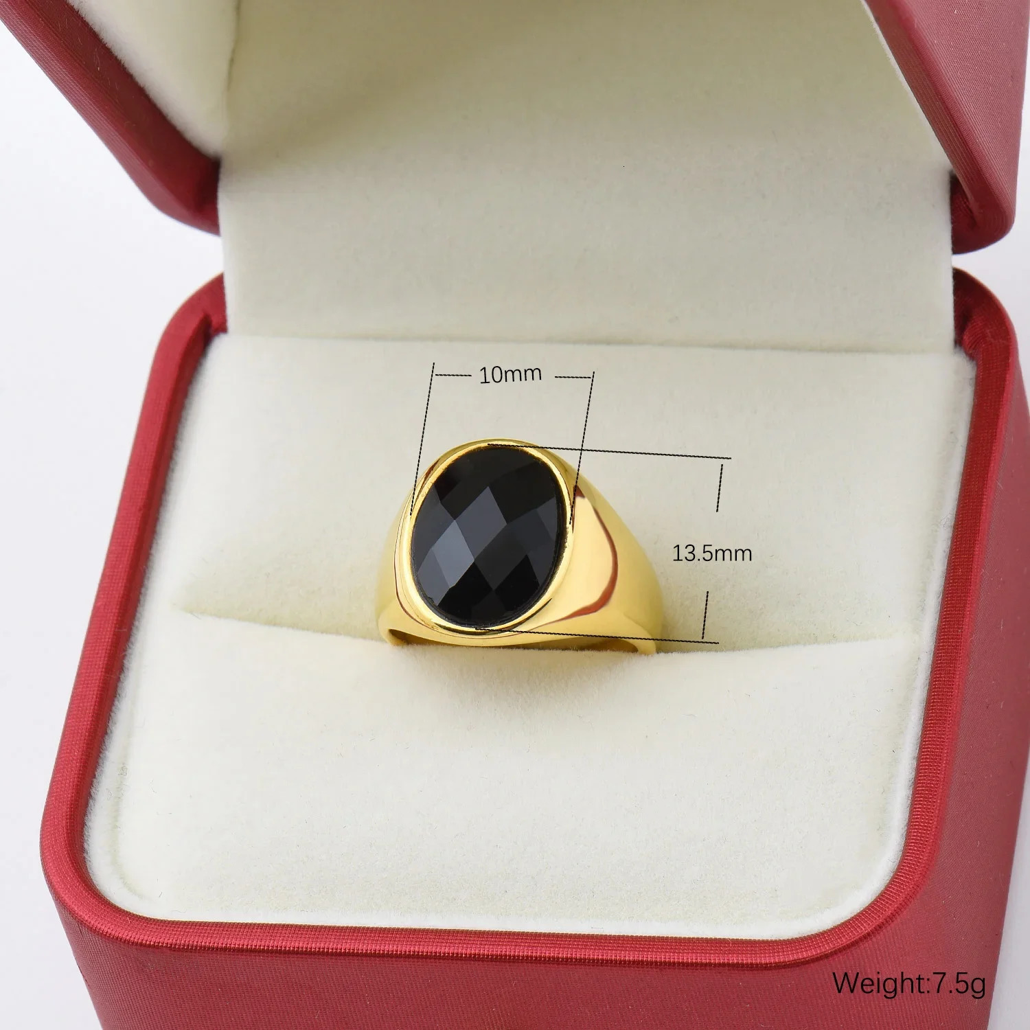 R3326 1pc Minimalist Mens/Women Gem style Wedding steel Golden ringFashion Mens 316LStainless steel Rings Party Tr 250716