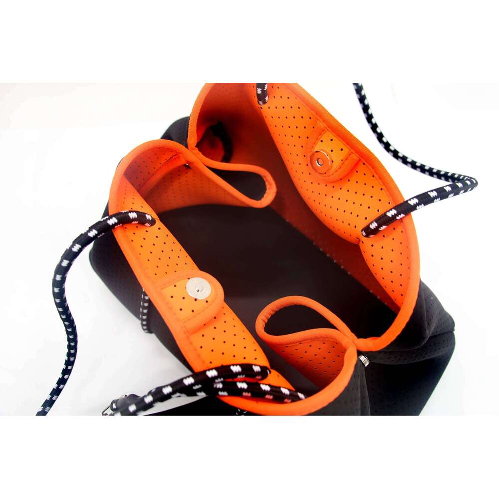 New Arrival Hot Selling Tote Wholesale Large Shopping Handbags Perforated Neoprene Beach Bag For Women