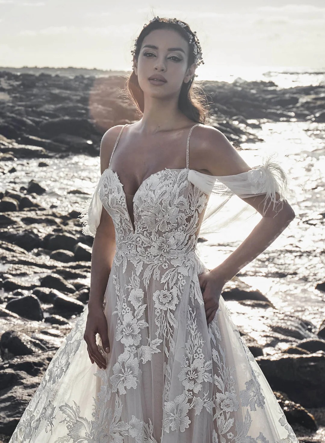 Princess Wedding Dresses Off Shoulder Spaghetti Strap Appliques A Line Bridal Gowns Chapel Customized Vestidos De Novia