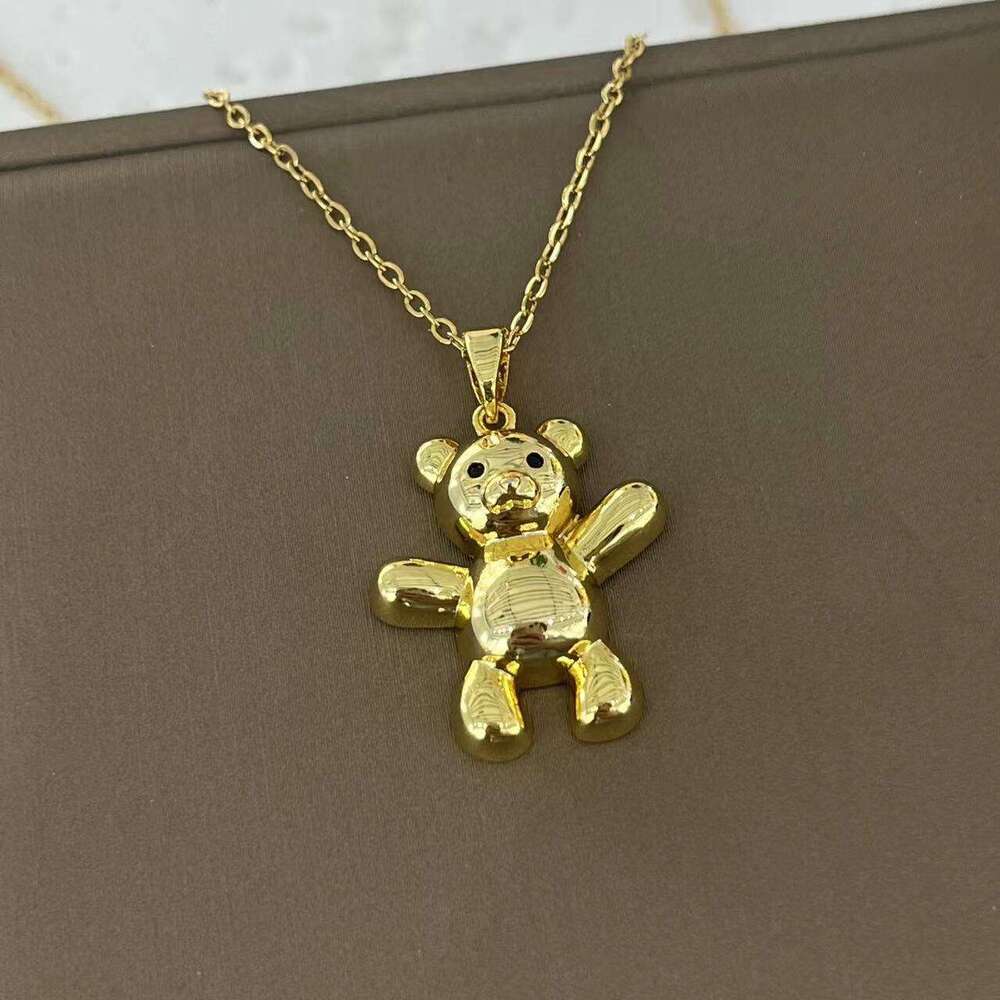 Hot-Selling Bear Pendant Fashionable Personality Simple Collarbone Creative Necklace Bdd