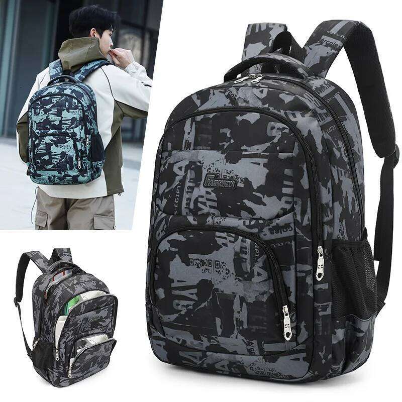 School Bags For Teenagers Travel Camouflage Large Capacity Boys Printing Men Backpack Rucksack Kids Cute Bookbag