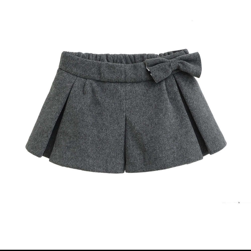 Fengyuan Style Flower Bud Bowknot Short Spring And Autumn Real A-Line Half Skirt Base Layer Women's Two-Piece Set B5