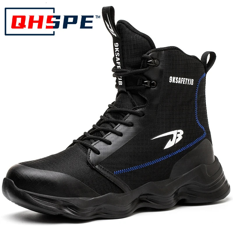 Safety Shoes Men Boots High Top Work Sneakers Steel Toe Cap Antismash PunctureProof Indestructible 250717