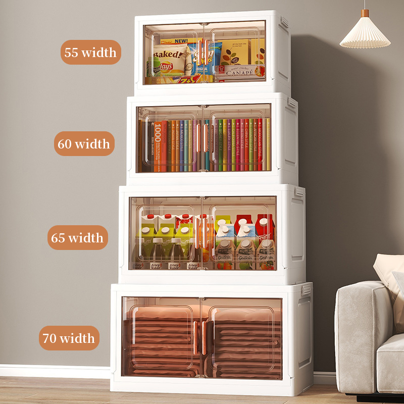 No-Installation Folding for Home Living Room Toy Organizer Box Kitchen Storage Cabinet