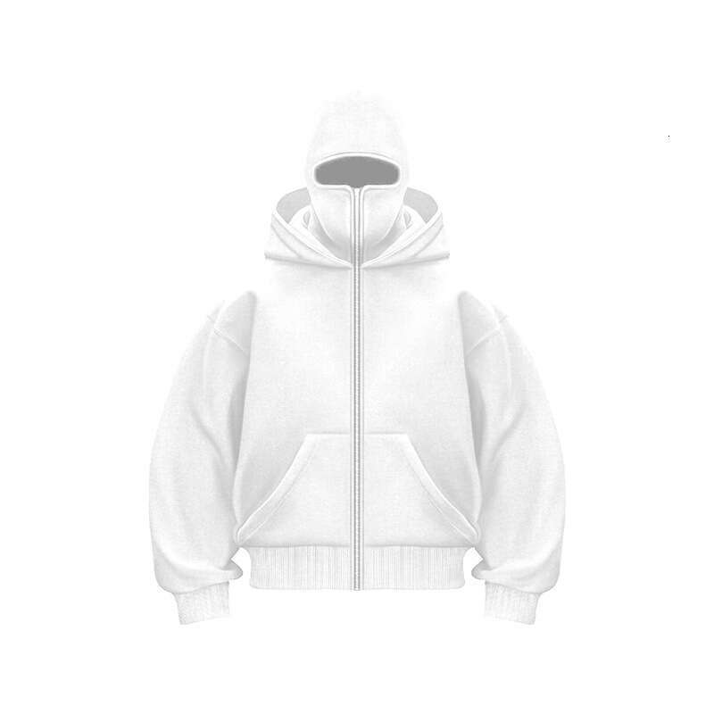 Double Hat Design Hooded Zipper Sweatshirt Jacket For Men And Women Spring Autumn Winter Couple Cardigan Top B5