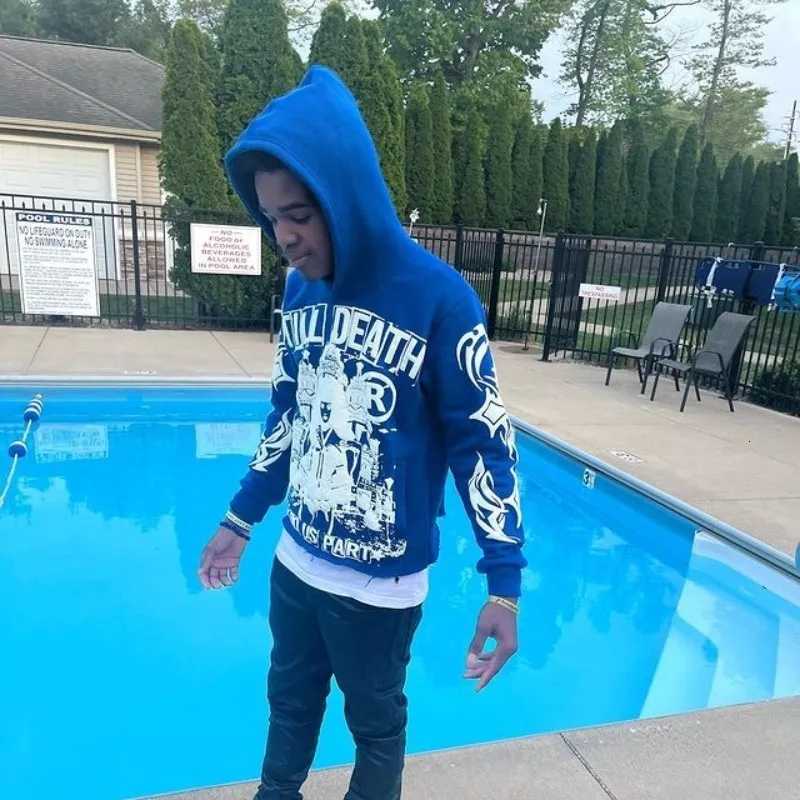 2K Hoodies Women Harajuku Letter Print Loose Sweatshirt Trousers Hip Hop Punk Long Sleeve Pocket Men Tops Sweat Streetwear XJ250717