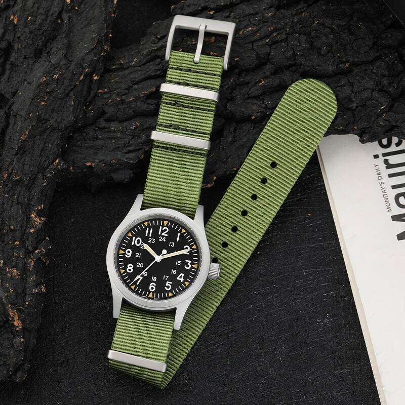 Militado ML05 Vintage Watch VH31 Sweep Second Movement Domed Sapphire Crystal With High Clear AR Coating Luminous 38mm Watches free shipping