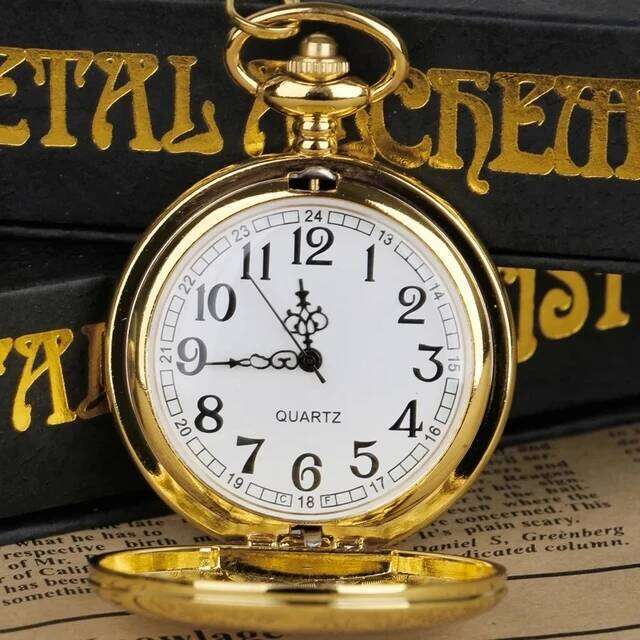 free shipping Gold Quartz Pocket Watch Gift Set For Family Fashion Casual Necklace Pendant Unisex Pocket&Fob Chain Watches with Box