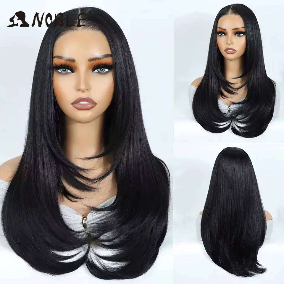 Noble Synthetic Bob 24 Inch For Women Ombre Blonde Lace Front Cosplay Straight Wig