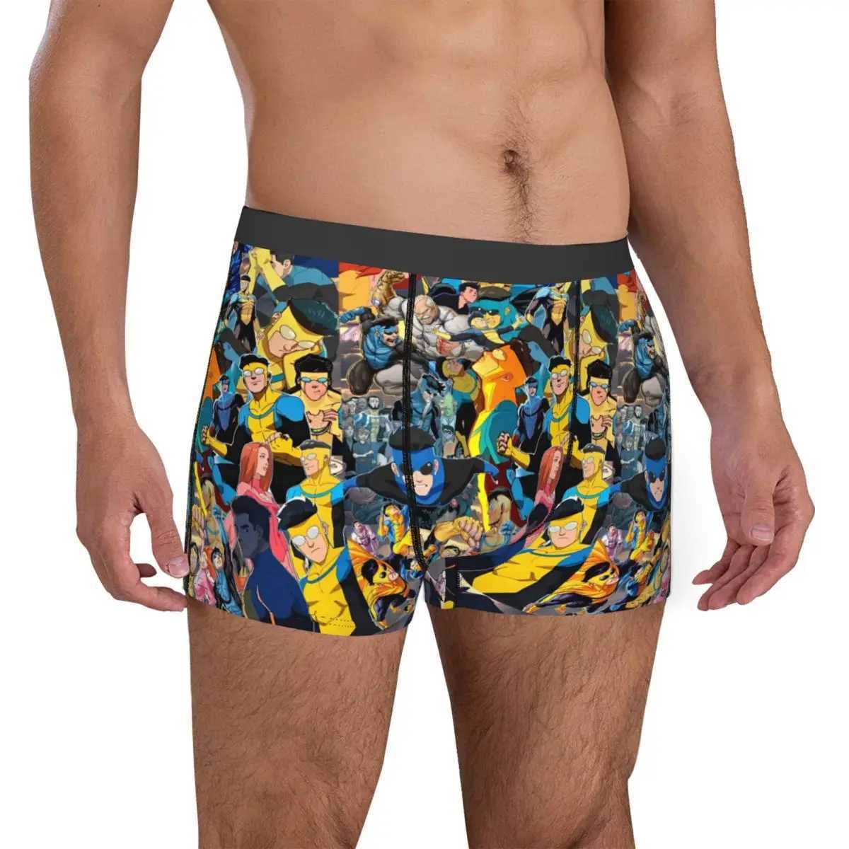 Men Invincible Mark Grayson Superhero Underwear Anime Funny Boxer Briefs Shorts Panties Mens Soft Underpants S-XXL X250718
