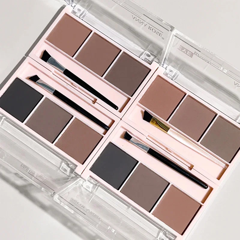 3-Shade Eyebrow Powder Palette - Long-Lasting Waterproof and Sweat-Proof Natural Eyebrow Powder for All Skin Types 250712