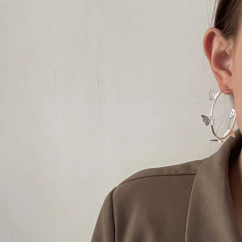 Exaggerated Big Round Hoop Earrings for Women Simple Gold Color Geometric Circle Huggie Loop Jewelry Brincos Gift X250718