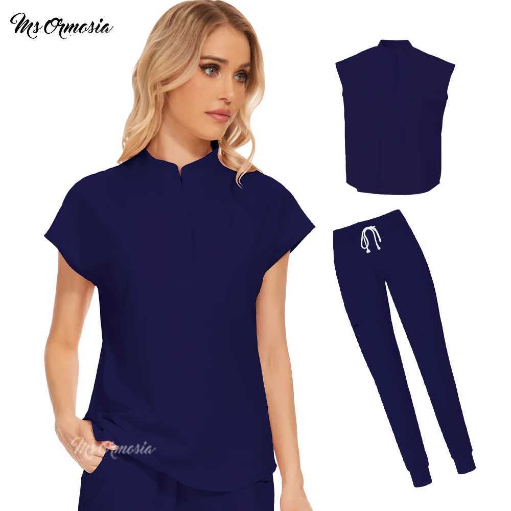Medical Uniforms Women Scrubs Sets Nurse Nursing Work Clothes Beauty Salon Spa Work Clothes Surgical Suit Lab Hospital Overall Z250718