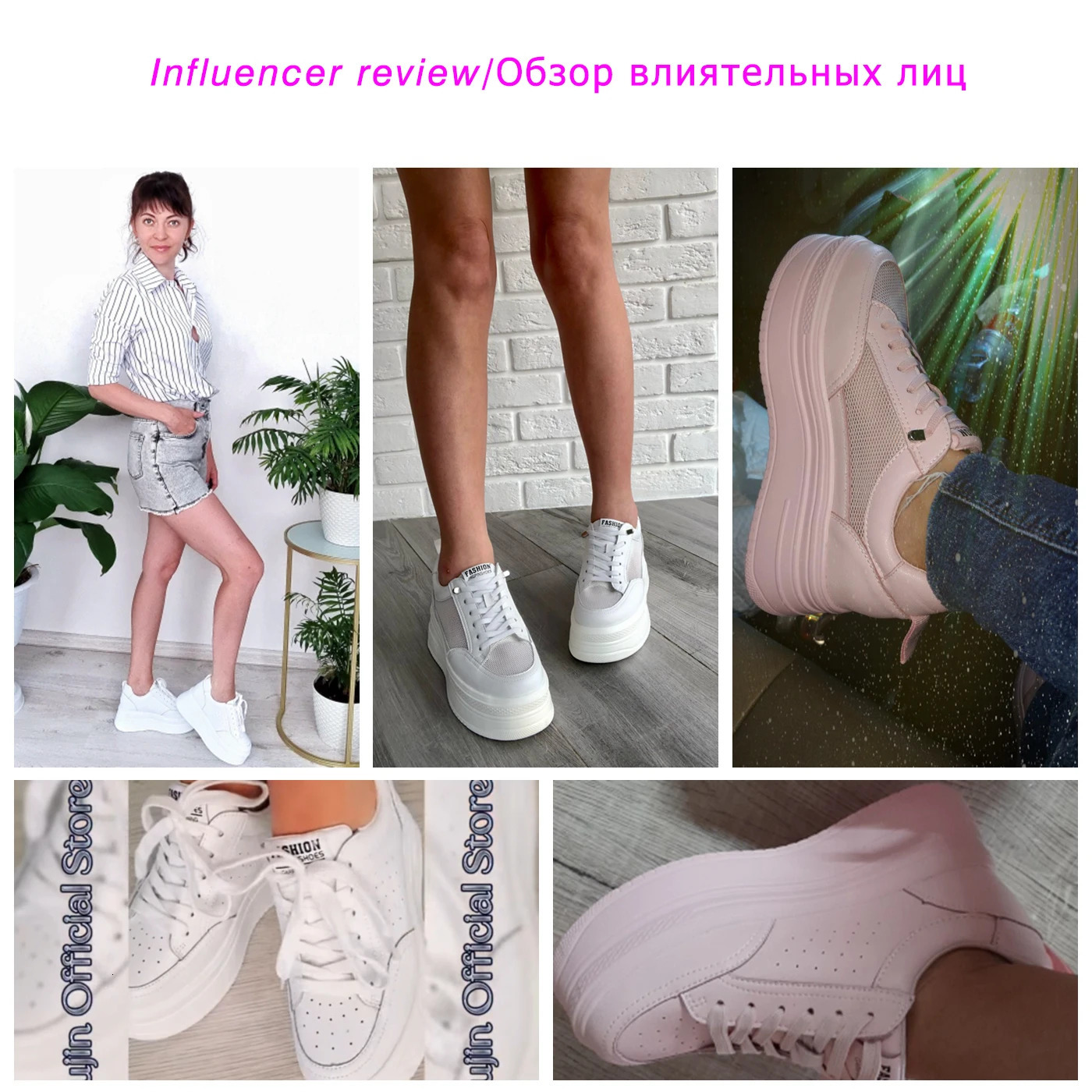 8cm Genuine Leather Women Casual Shoes Chunky Sneakers Platform Wedge Hidden Heel Leisure Summer Women 250717