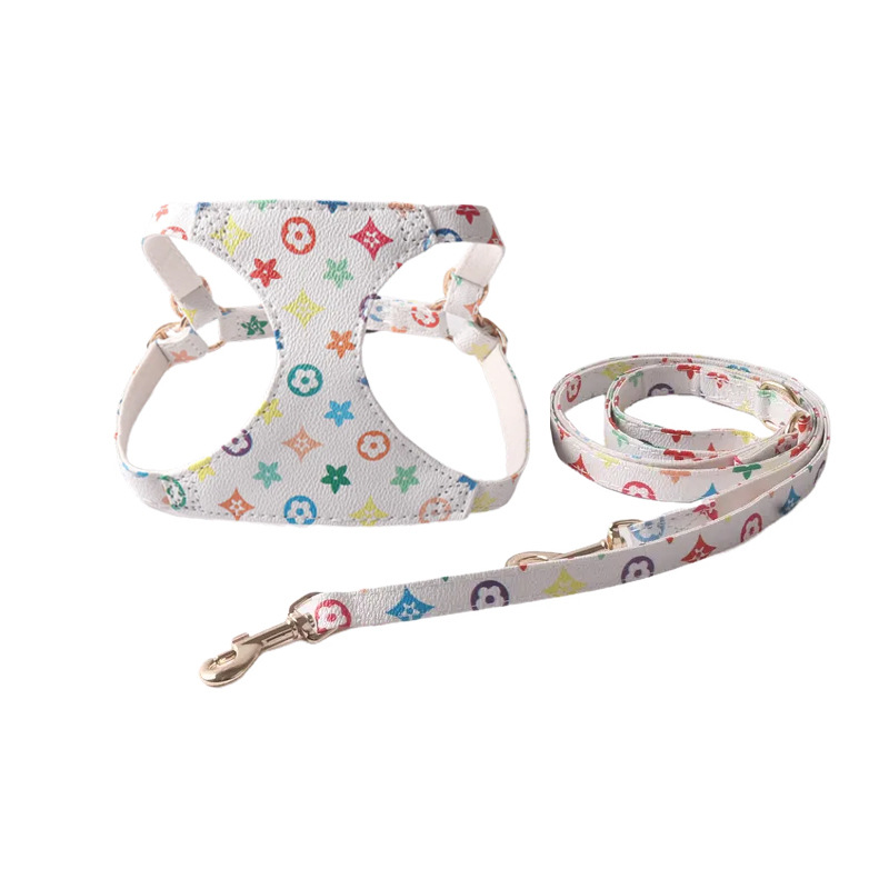 New pet product chest harness set with printed design