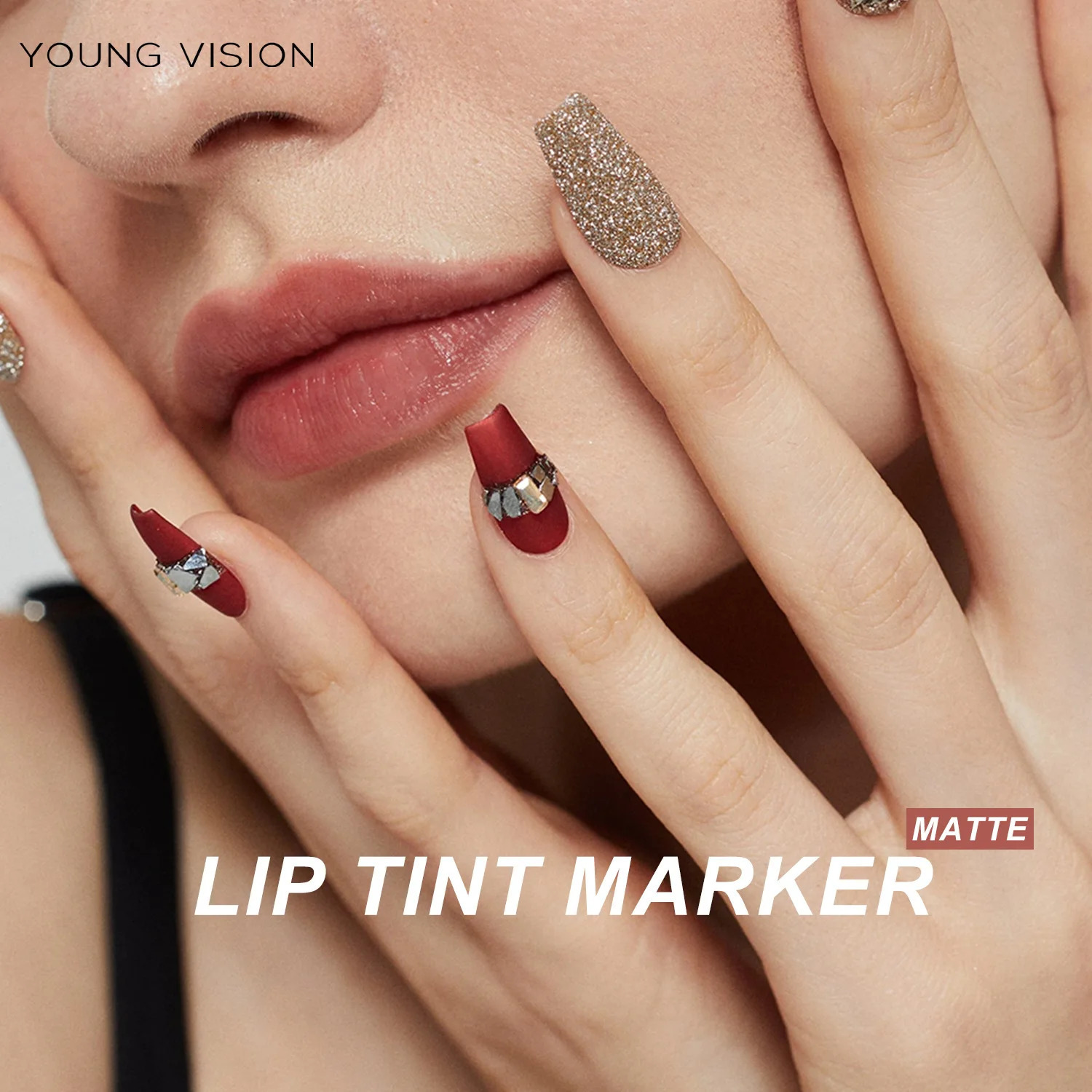 YOUNG VISION Lip Tint Marker Liquid lipstick with Nude Matte Shades Lip Liner and Stick 2-in-1 Long Wearing and Waterproof 250716