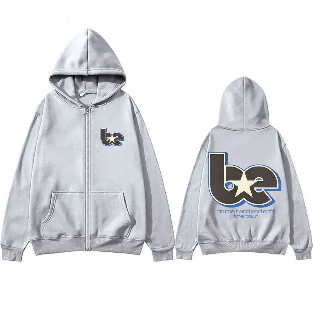 Hit Me Hard and Soft Tour Zipper Hoodie Men Women Hip Hop Fashion Trend Zip Up Jacket Mens Casual Oversized Zip Up Sweatshirt X250718