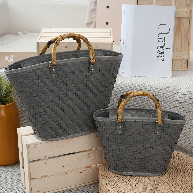 New material diamond pattern woven leisure handbag designer bag neoclassical retro handmade woven anti bamboo knot bag shoulder bag