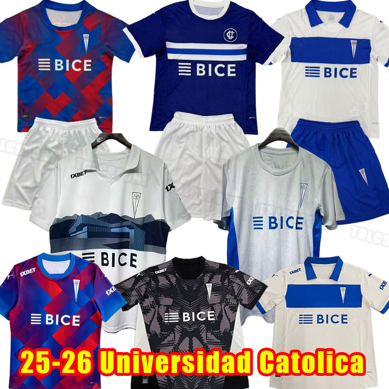 25 26 Universidad Catolica Mens Soccer Jerseys ASTA-BURUAGA ZAMPEDRI GALANI FUENZALIDA Home Away 3rd Adult Football Shirt Short Sleeve Uniforms TRAINING