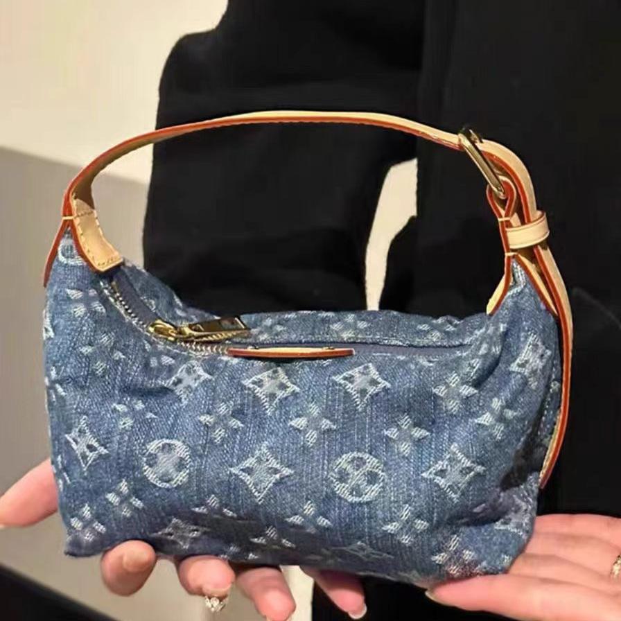 2025 Denim bag Designer Bag Shoulder Bag Luxury Bag High Quality Women's handbag Purse Blue Denim Crossbody bag Black Classic Underarm Bag Hobo b