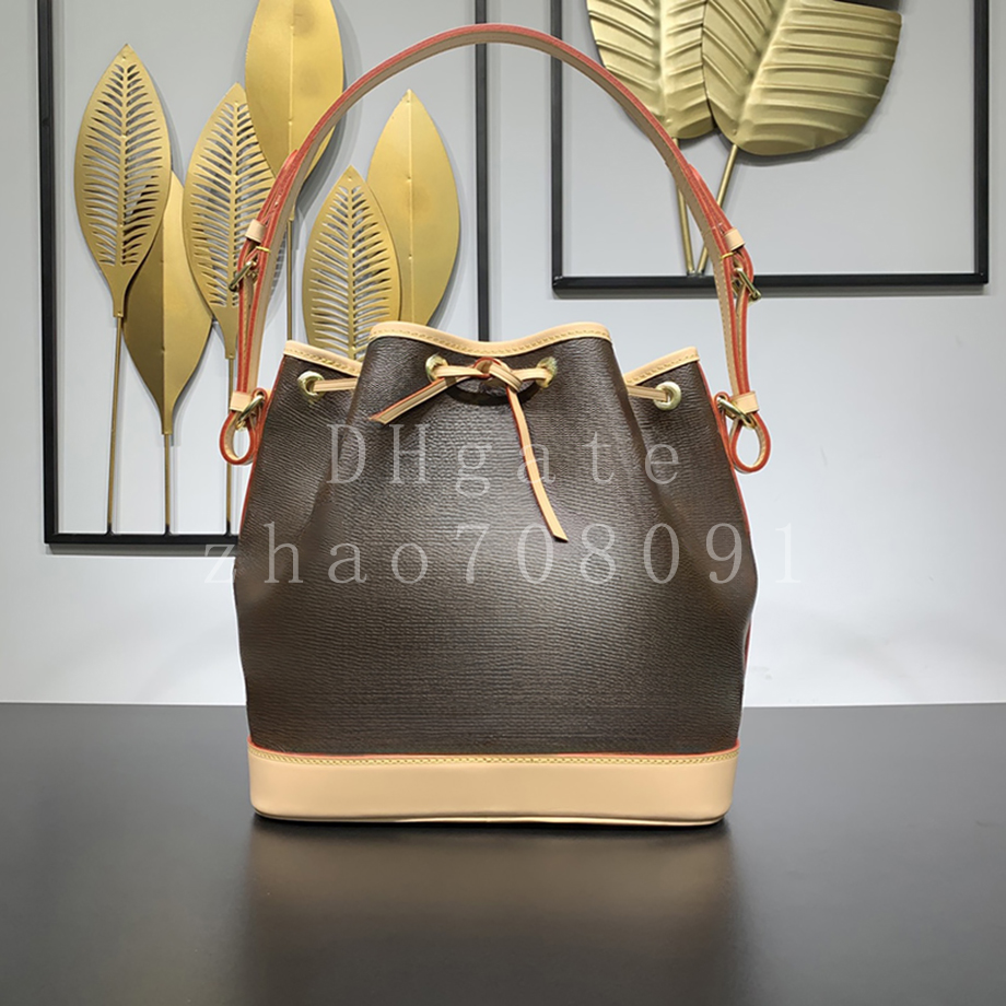 Coated Canvas Leather Bucket Bag 27CM Diamond quality Luxury Designer Shoulder Bag Handbag With box LP02A1