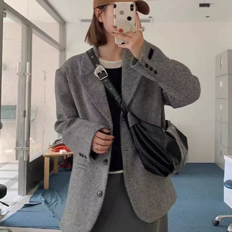 Summer new women's shoulder bag Korean style large capacity retro soft leather pleated dumpling bag lazy style casual crossbody bag new designer 