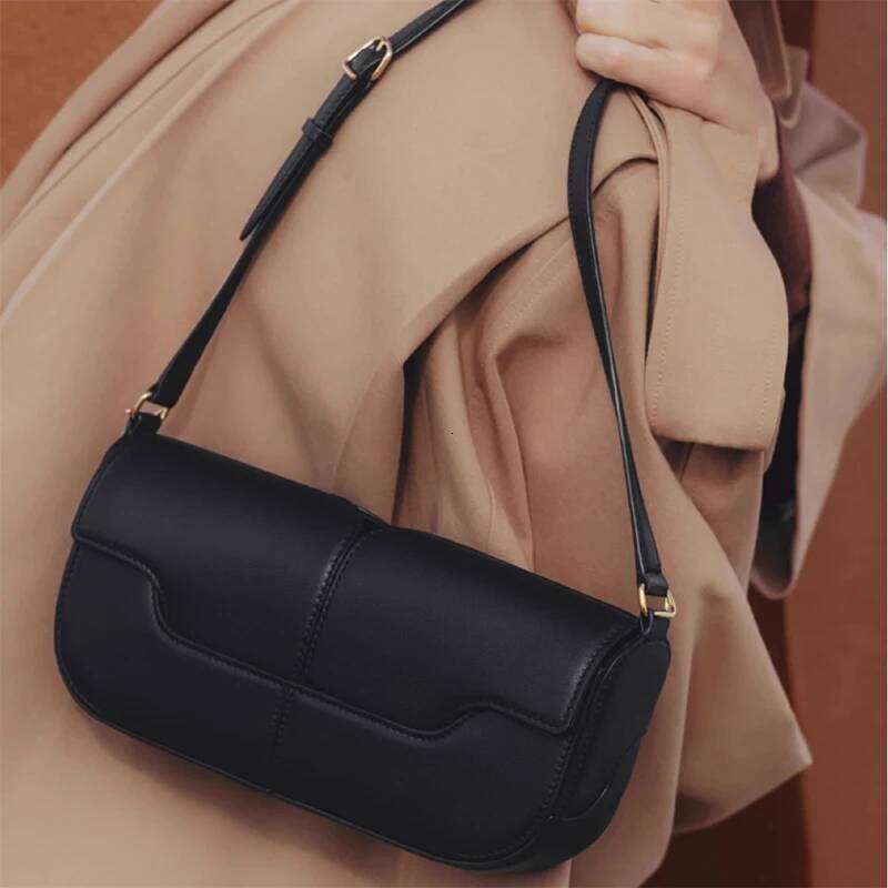 Designer Luxury French Chic Compact Horizontal Saddle Design Long Clutch Woman Underarm Stick Classic Shoulder Bag