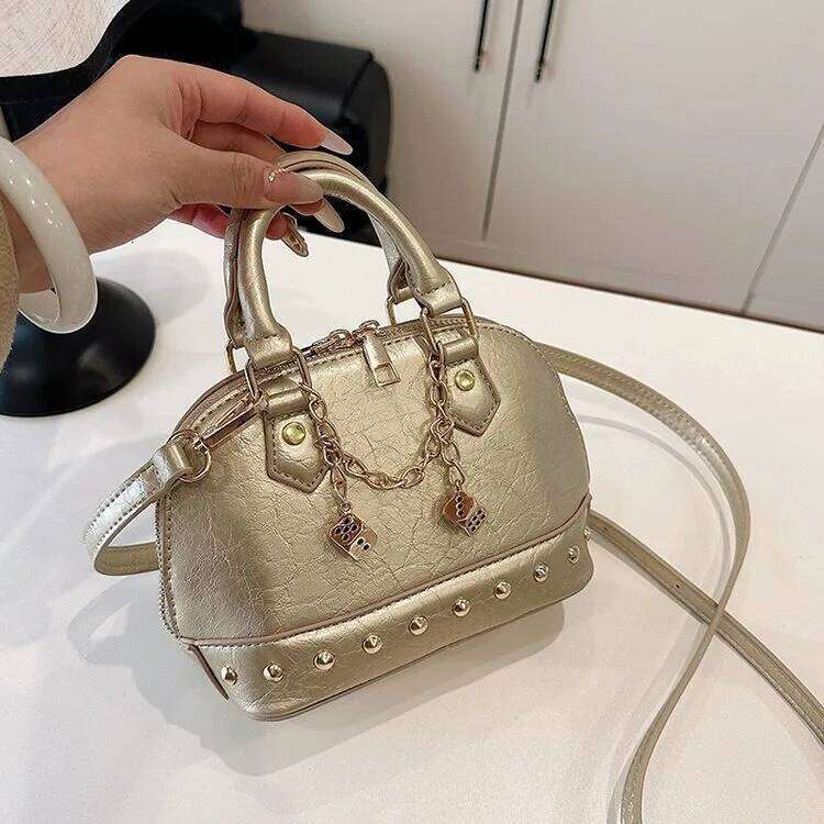 Designer Bags 2025 Shell Shoulder Bag Women's European Textured Detachable Strap Day To Night Work Purse Office Essentials" Luxury Bag