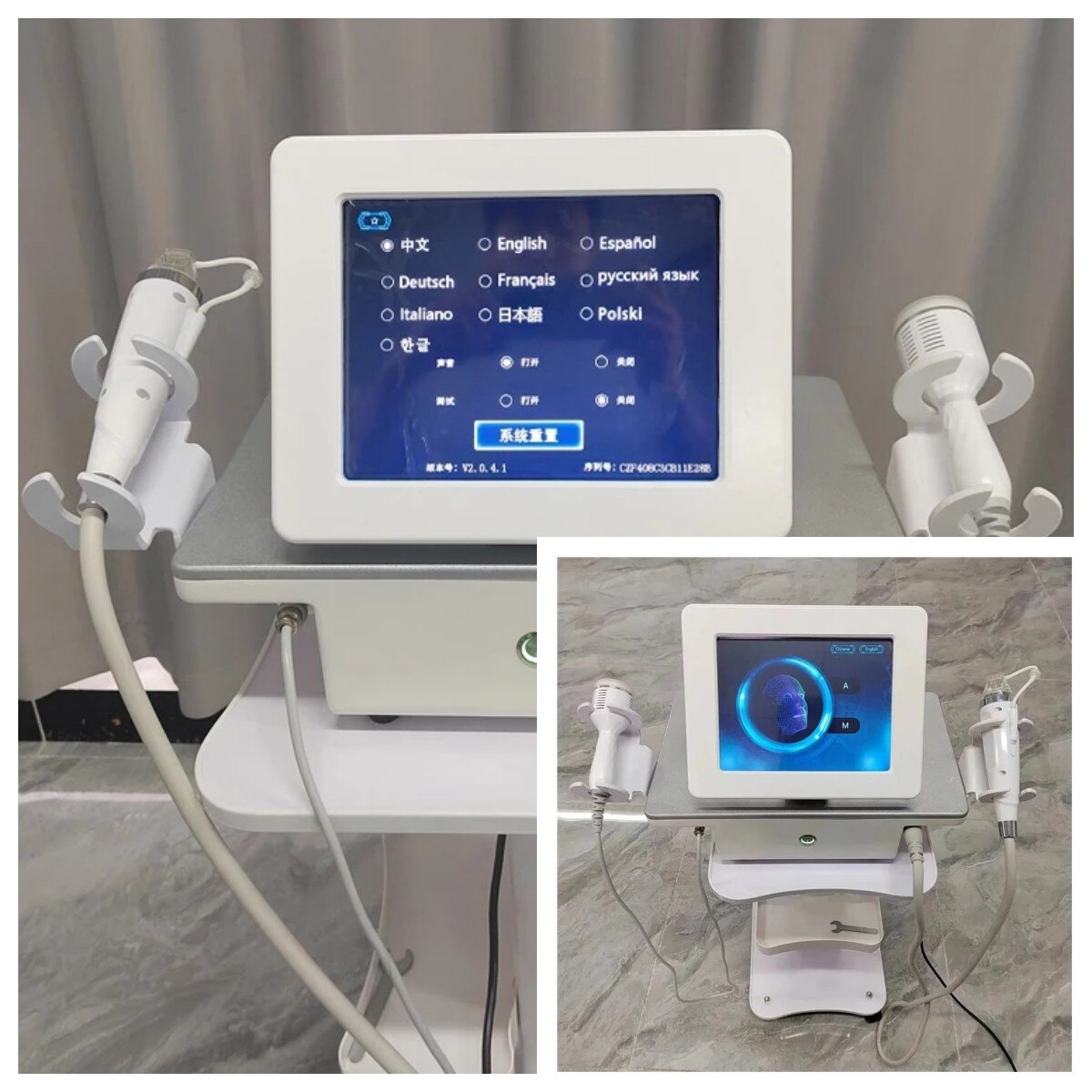 Microneedle RF Machine Needles Facial Lifting Firming Whitening And Stretch Mark Removal Beauty Machine