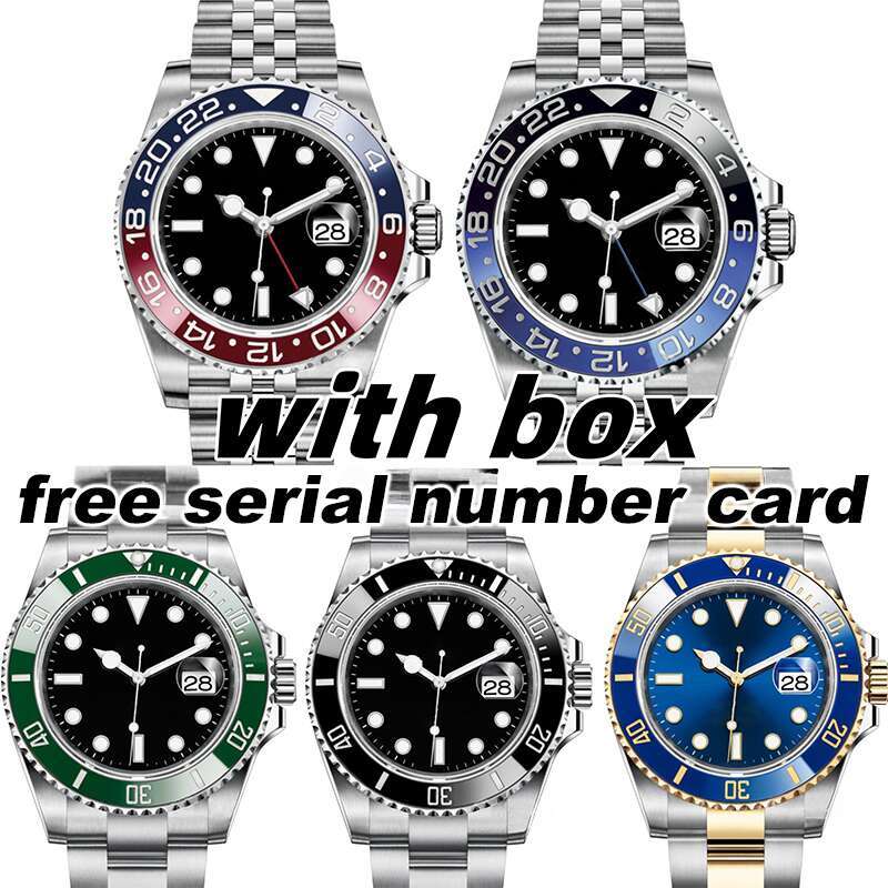 40MM sub Sapphire Glass Stainless Steel Dial Solid Super luminous Waterproof Relojes Hombre Mens Watches Luxury Steel Watches Men Wrist Jam Tangan watches