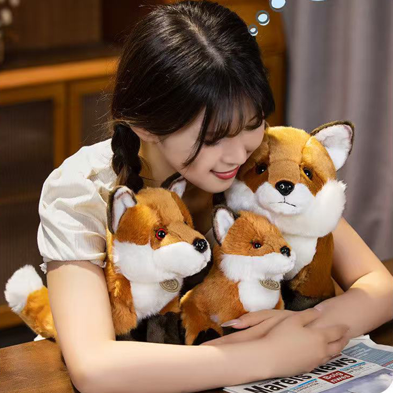 Factory direct sales of fox plush toys, plush toys, animal home decorations