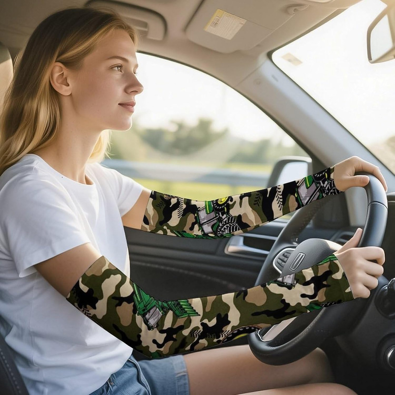 African Mud Cloth UV Protection Ice Silk Sunscreen Sleeve, Outdoor Summer Sports wholesalers