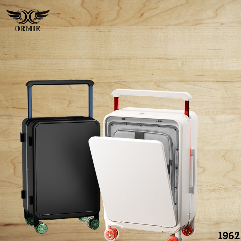 Durable Unisex Travel Luggage with Wide Pull Rod - Fashionable Student Suitcase