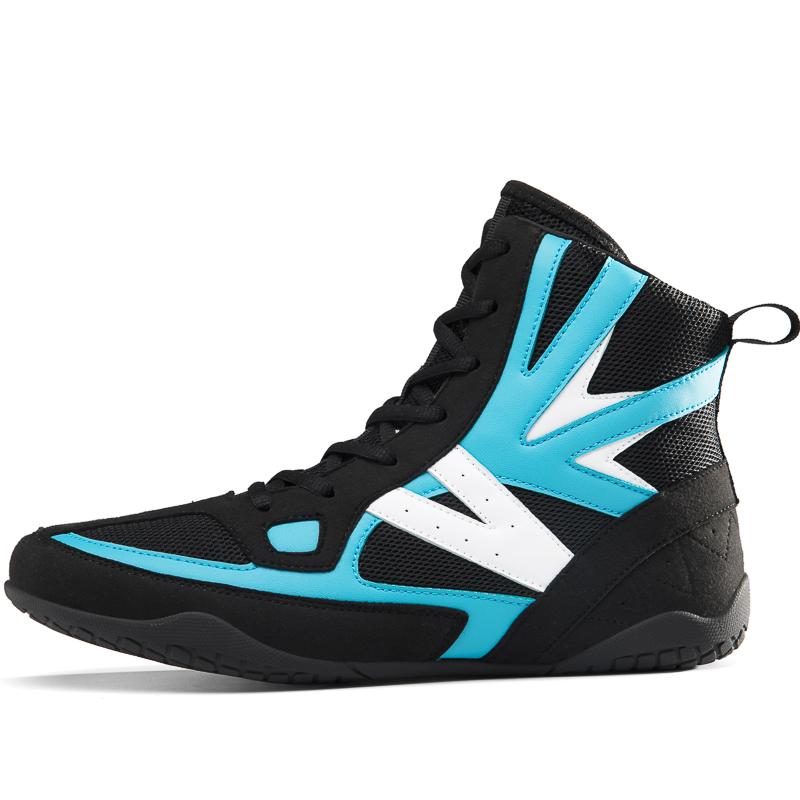 Boxing shoes Sanda shoes training shoes high top squat shoes wear-resistant non slip and breathable