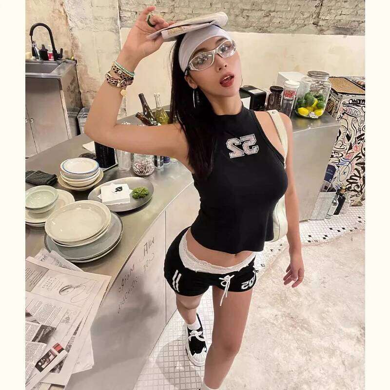 Sweet Cool Swimsuit Bikini Set Sporty Girl Sport Swimwear Seamless Sheer Sexy Push Up Beach Resort Slim Elastic Swim Set