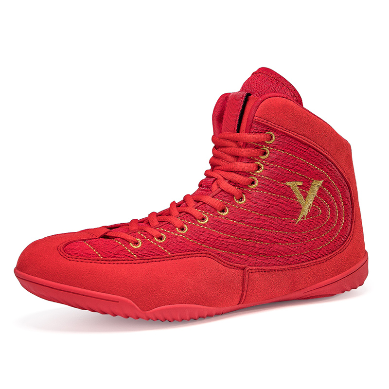 Boxing shoes Men's trainers Sneakers training and competition shoes indoor shock absorption breathable non slip