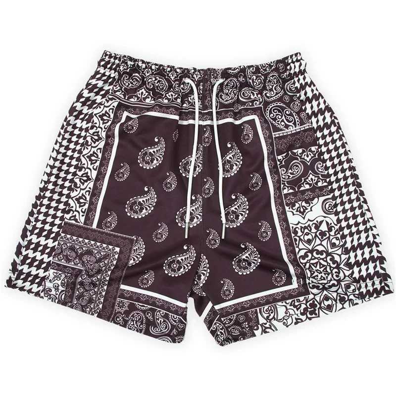 Summer New Trendy Boho Shorts Women Men Vintage Oversize Street Sports Outdoor Shorts Hawaii Beach Short Pants Swim Trunks W250718