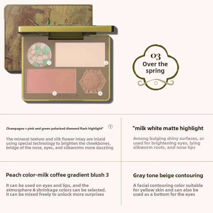 Makeup Girlcult All In One ltifunctional Face Palette Blush Highlighter Contour Bronzer Powder & Cream for Flawless Glow X250718