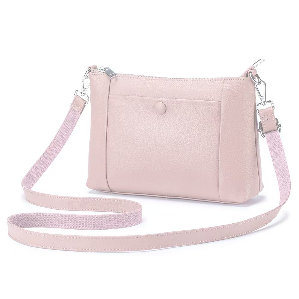 Zency Minimalist Women Purse 2025 Spring Shoulder Square Cross Over 100% Genuine Leather Small Phone Bag For Commuters Hotluxury bag tote bag