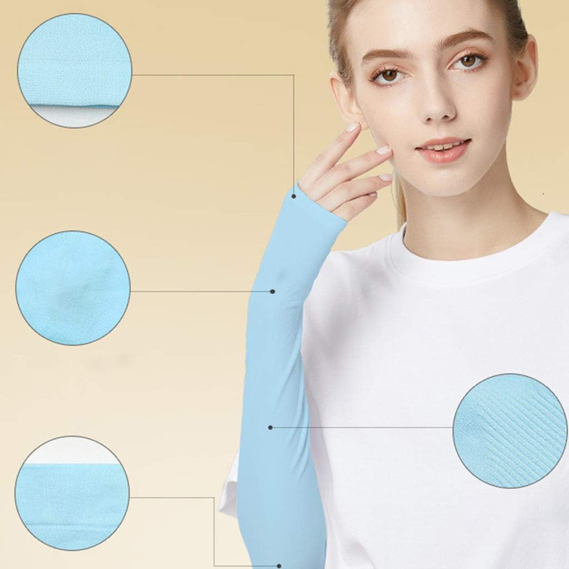 XIANGMUN Outdoor Sports Sleeve Ice Silk Sunscreen Unisex Sleeves Long Gloves Sun for Hand Protector Arm S